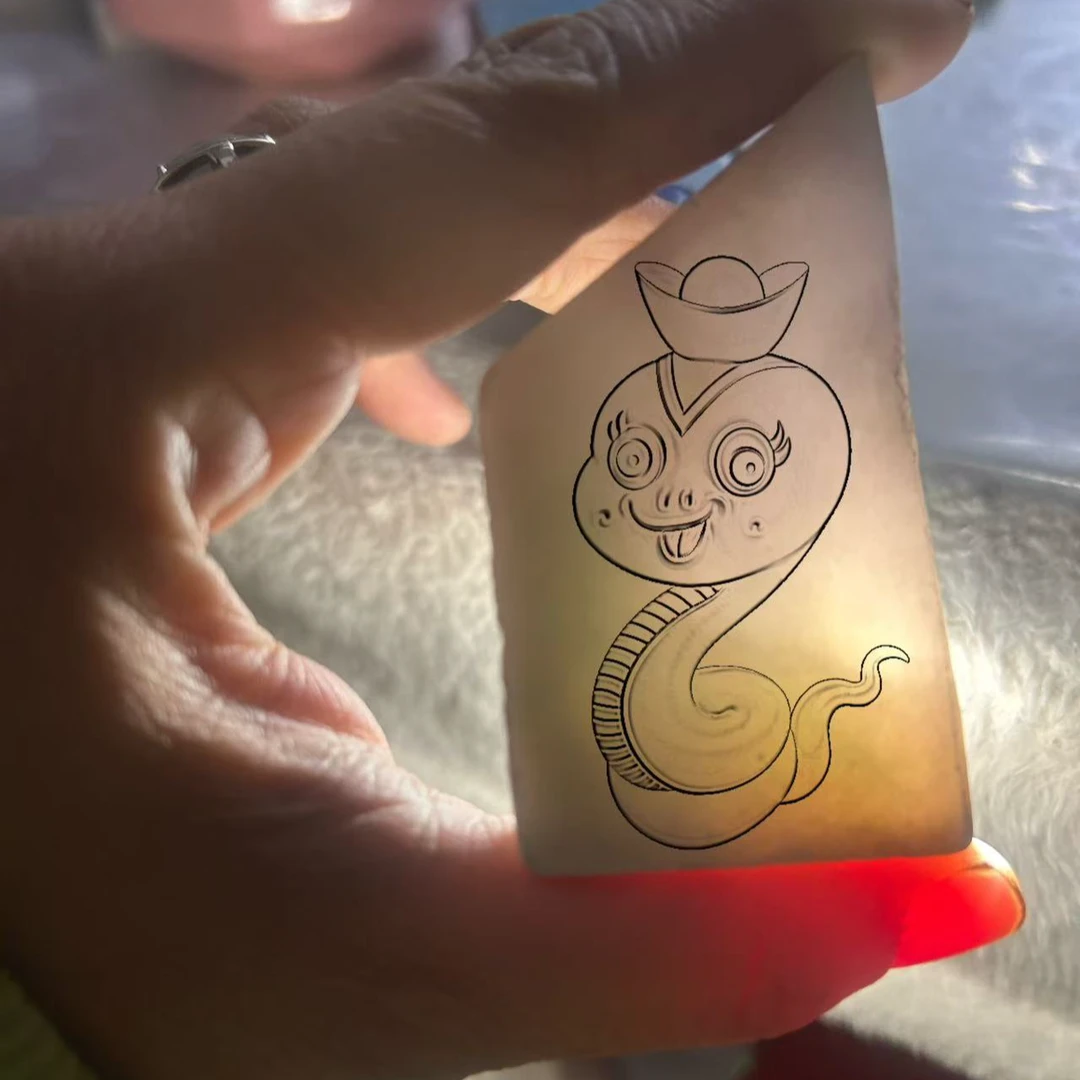 蛇包工包料天然翡翠A货0223