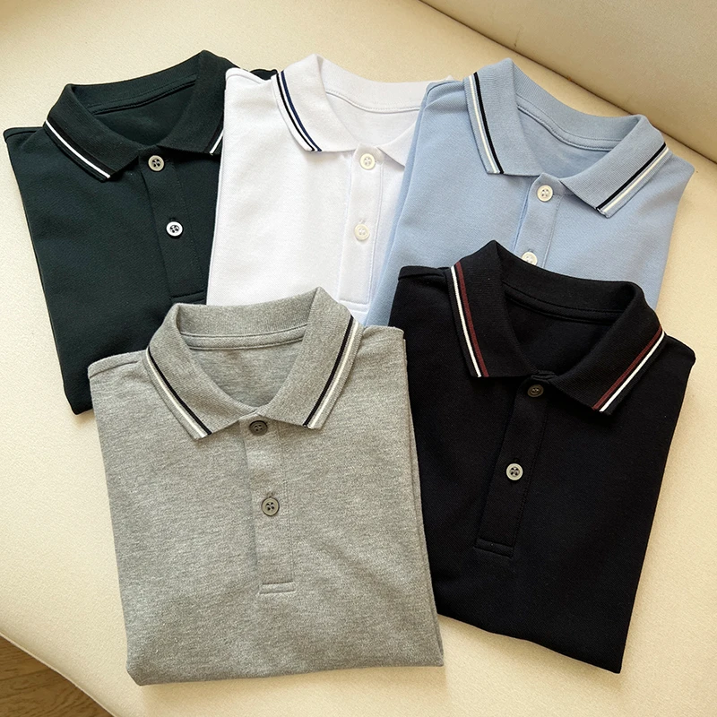 25夏季新款 男童经典珠地棉短袖T恤 POLO衫 面料非常柔软