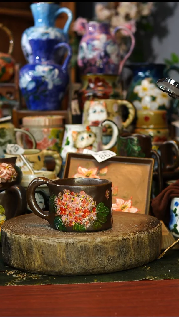 陶瓷230景德镇手工手绘釉下彩