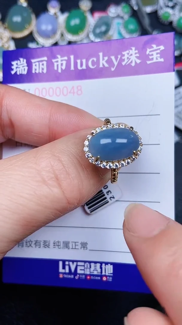 颈饰银S925镶嵌翡翠48