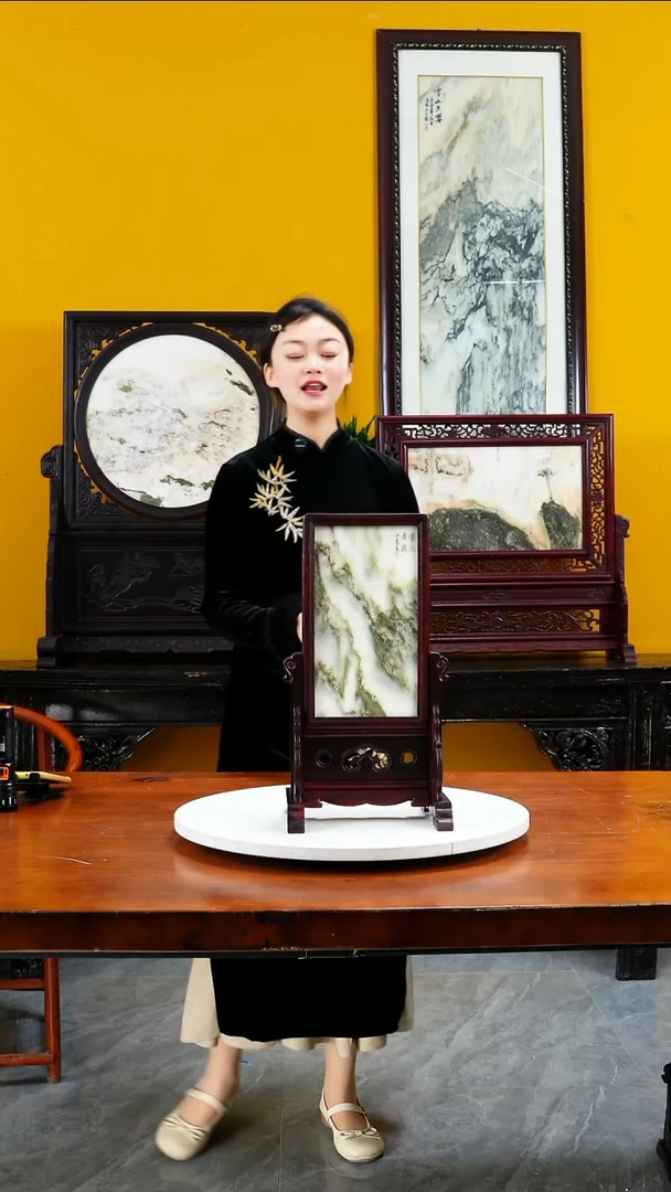 石材天然大理石画摆件