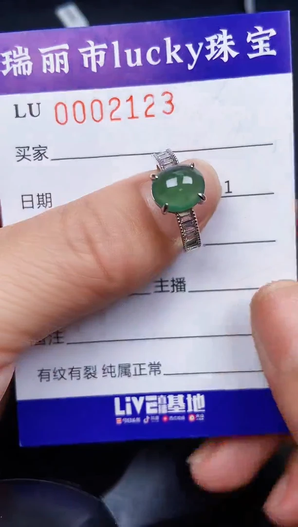 翡翠银S925镶嵌颈饰21223