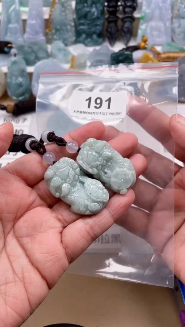 【闪购商品】翡翠颈饰未镶嵌天然缅甸A货翡翠微瑕多样性发一191