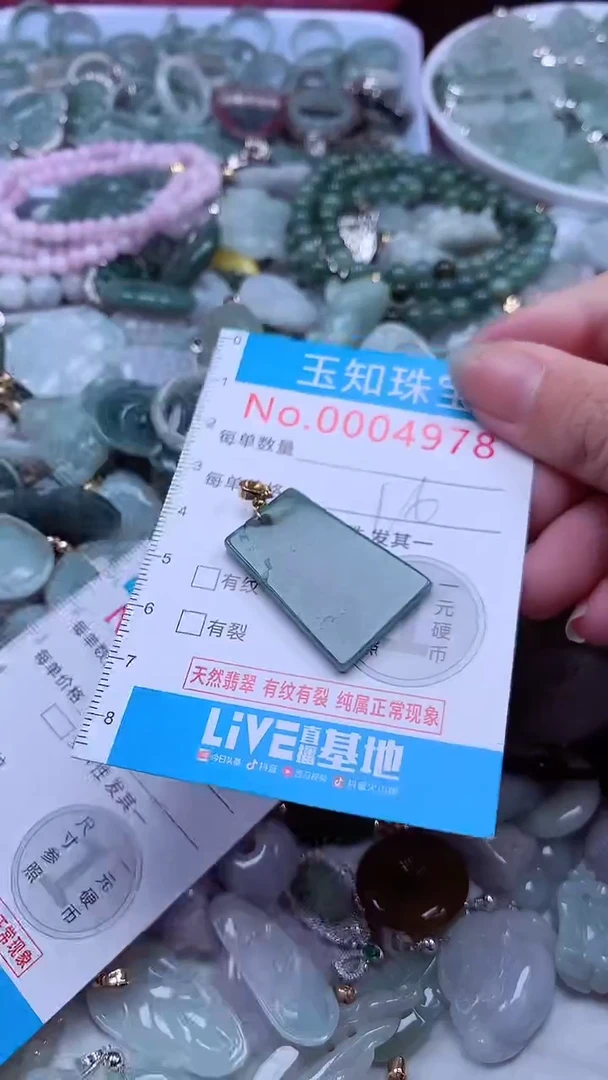 翡翠未镶嵌吊坠(不含链)4978