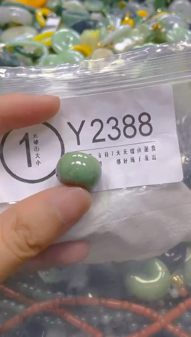 翡翠未镶嵌颈饰/Y/翡翠A货一图一物