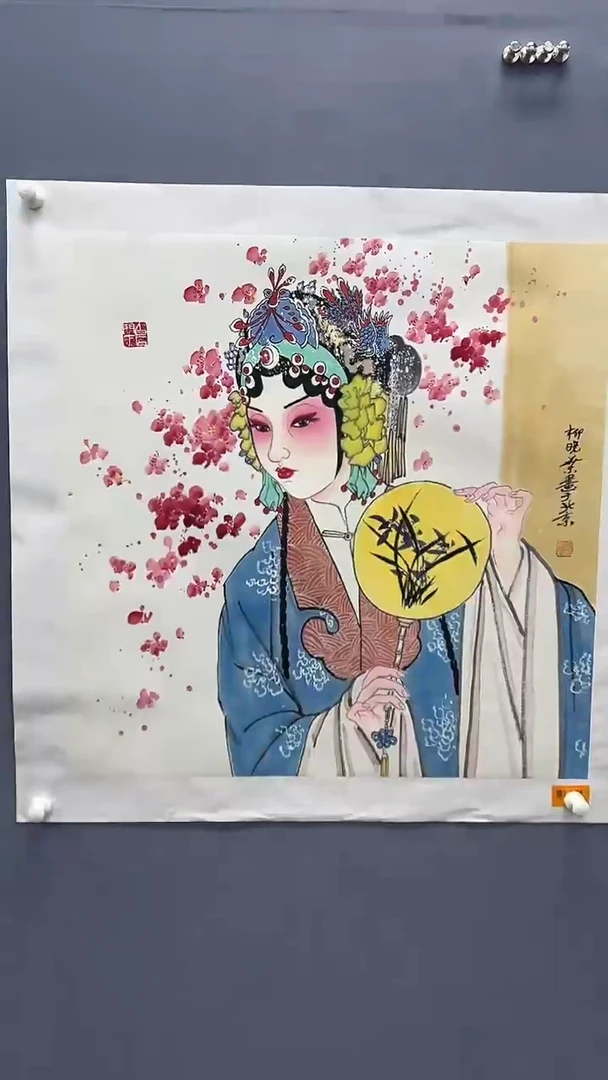 国画柳晓叶绘画4平尺戏曲人物