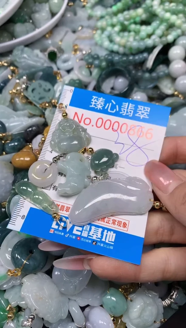 【闪购商品】翡翠颈饰未镶嵌含绳000866