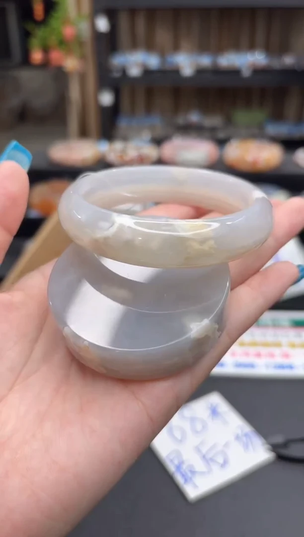 未镶嵌手镯石英质玉121(62圈赠送镯心)