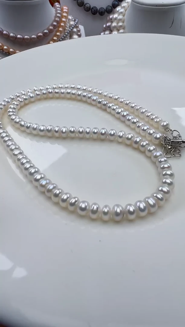 淡水珍珠未镶嵌颈饰1