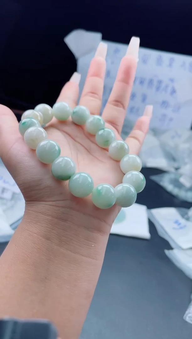 未镶嵌定制翡翠珠串