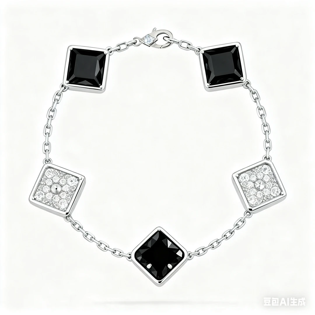 铜合金手链 四叶草五花手链 轻奢大气