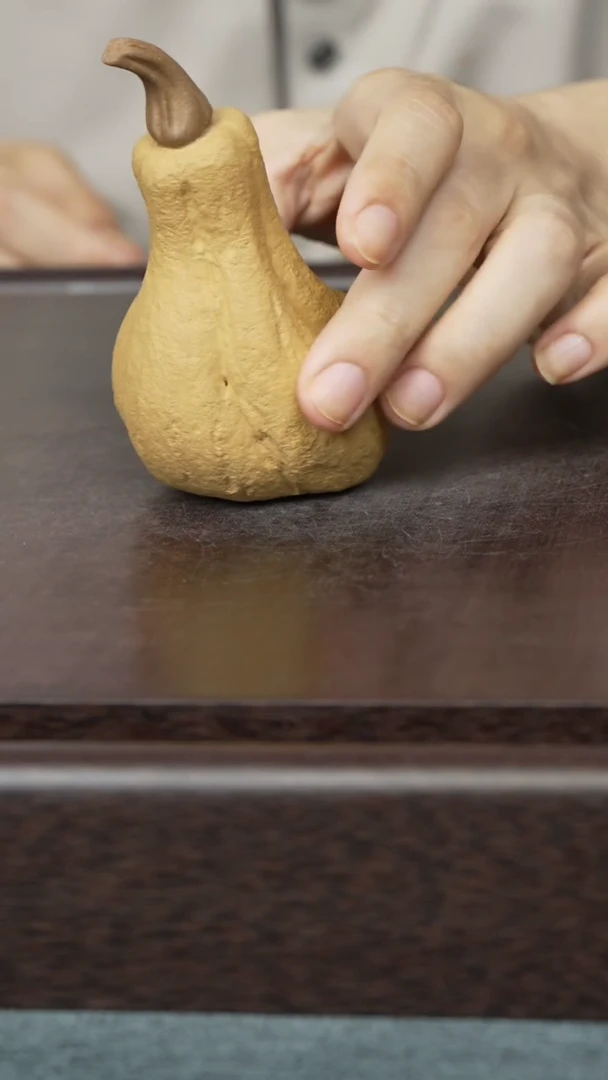 紫砂茶宠黄色 南瓜