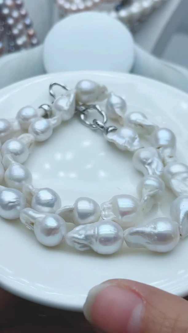 【闪购商品】淡水珍珠颈饰钛钢1