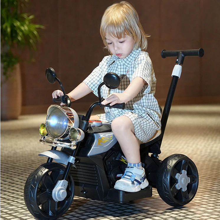 儿童电动摩托车1-6岁男女宝宝玩具车充电遥控可坐人电动车三轮车
