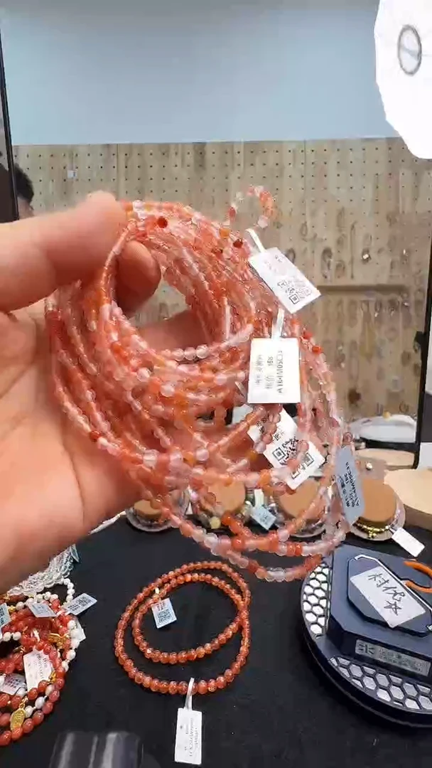 项链未镶嵌南红玛瑙村1453 约3mm 多样性发一件