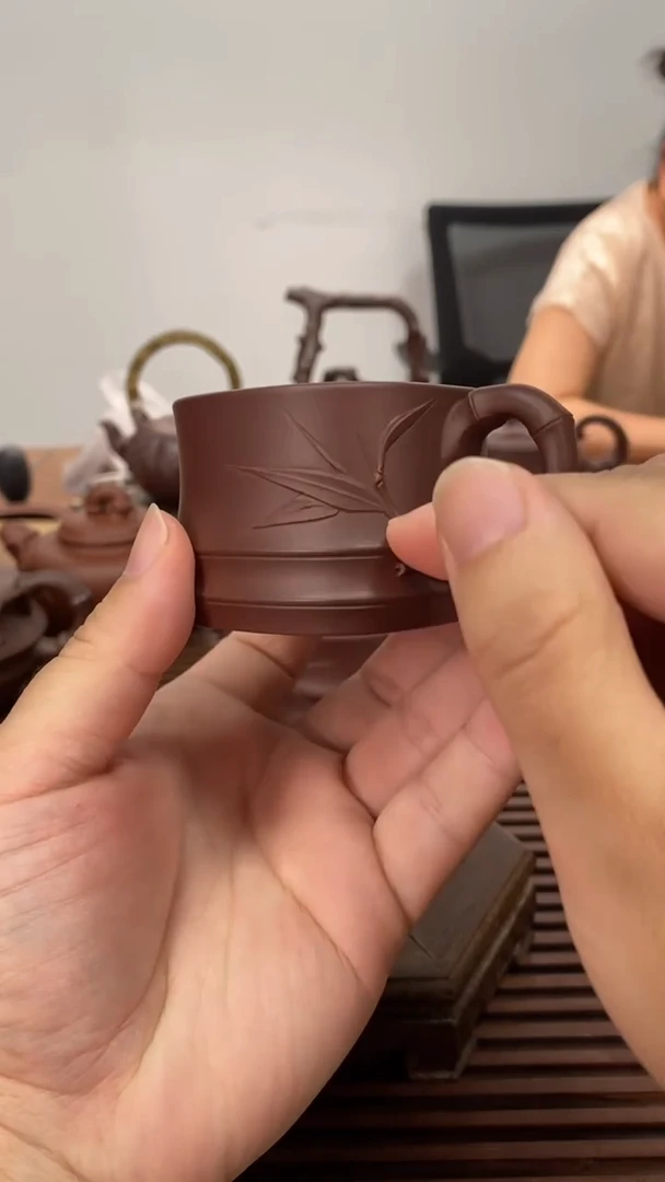 茶壶紫砂微瑕主人杯100毫升紫泥