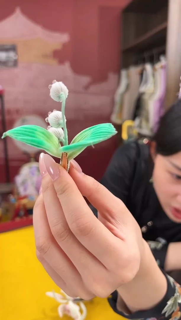 【闪购商品】刺绣非遗绒花（发饰）