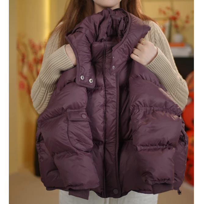 【哆帅气】2024冬季新款羽绒服男童女童白鸭绒保暖连帽