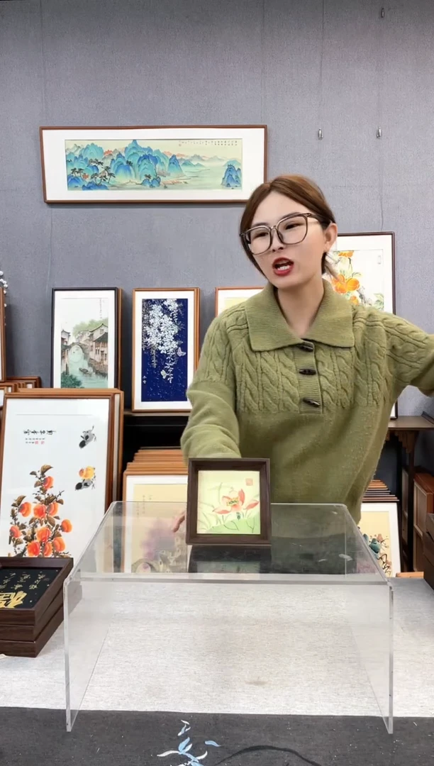 【闪购商品】国画5寸-小摆台作品-荷花