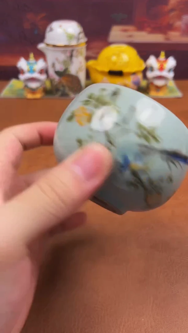 陶瓷茶具摆件旅行套组