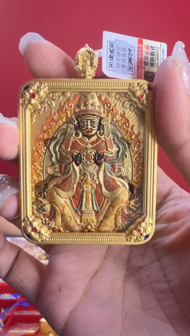 吊坠扎老师-热贡纯手绘唐卡