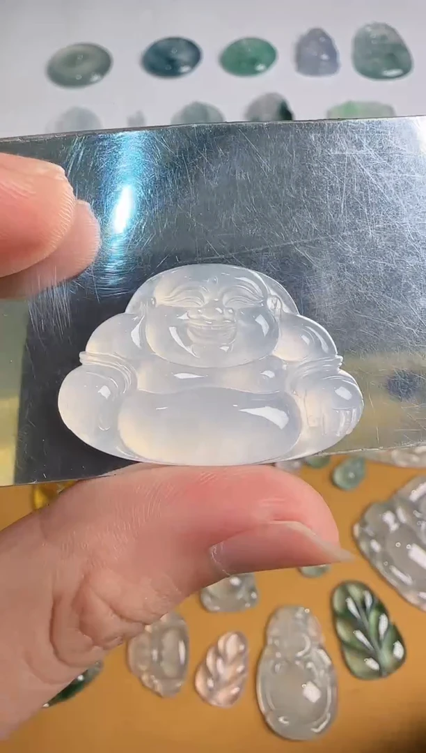 翡翠未镶嵌吊坠(不含链)佛公