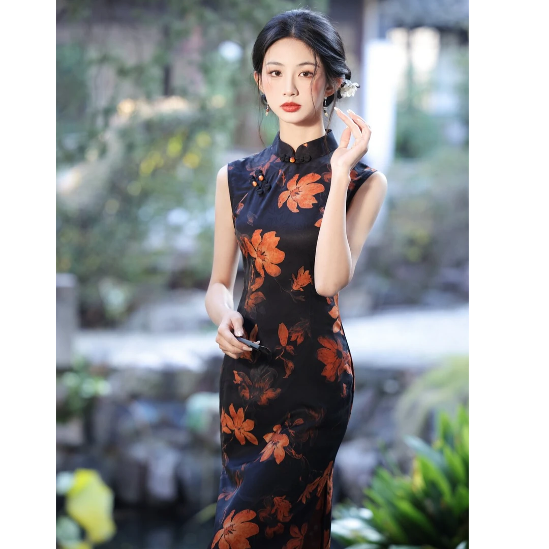 【兰知春序】绫曦2025春夏新款气质优雅旗袍