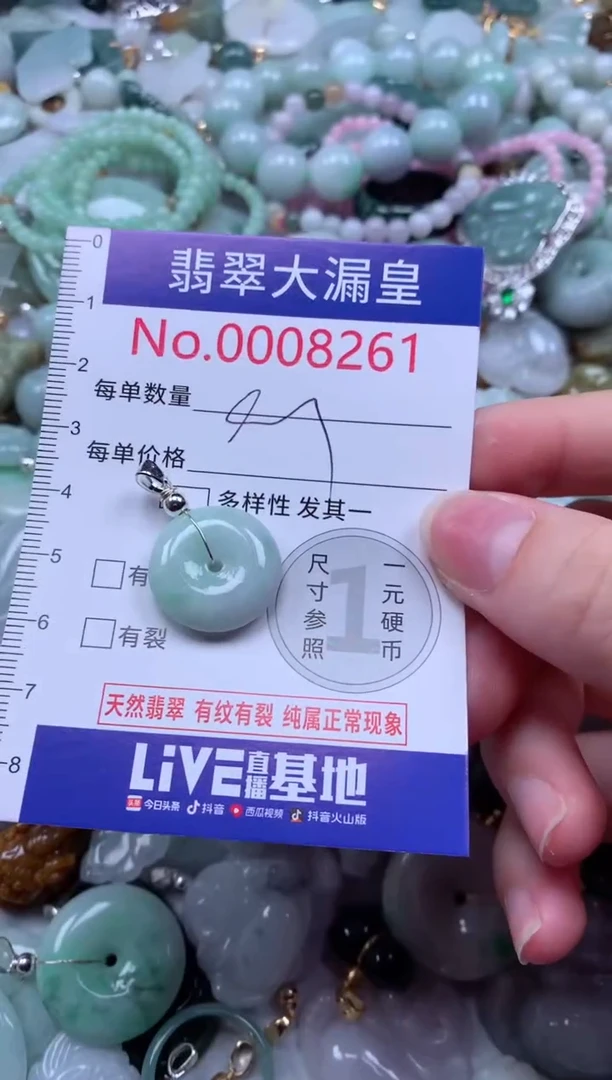 翡翠未镶嵌颈饰8261