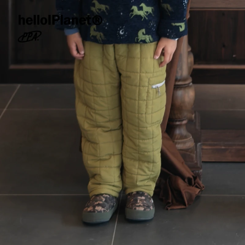 ppapa 面包棉裤儿童保暖夹棉加绒秋冬新款长裤子 1013179