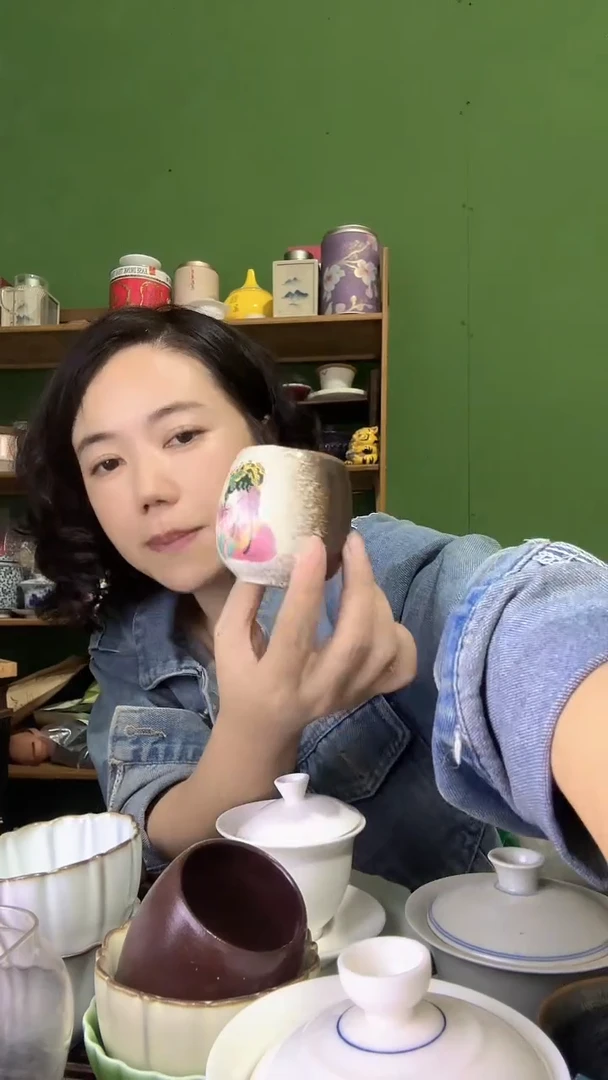 彩选单品美人花瓣杯