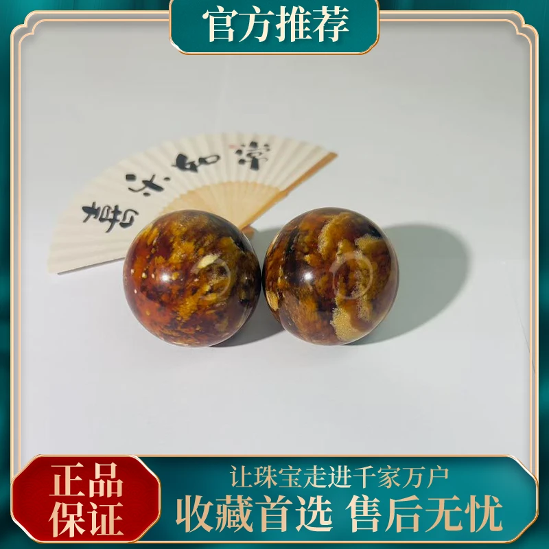 江姐推荐收藏级缅甸溶洞老料手球卡45一对精美时尚多样性发其一