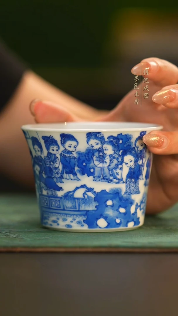 瓷片晓花窑