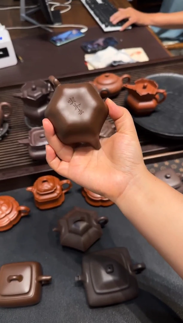 茶壶紫砂磊古莲子 光板