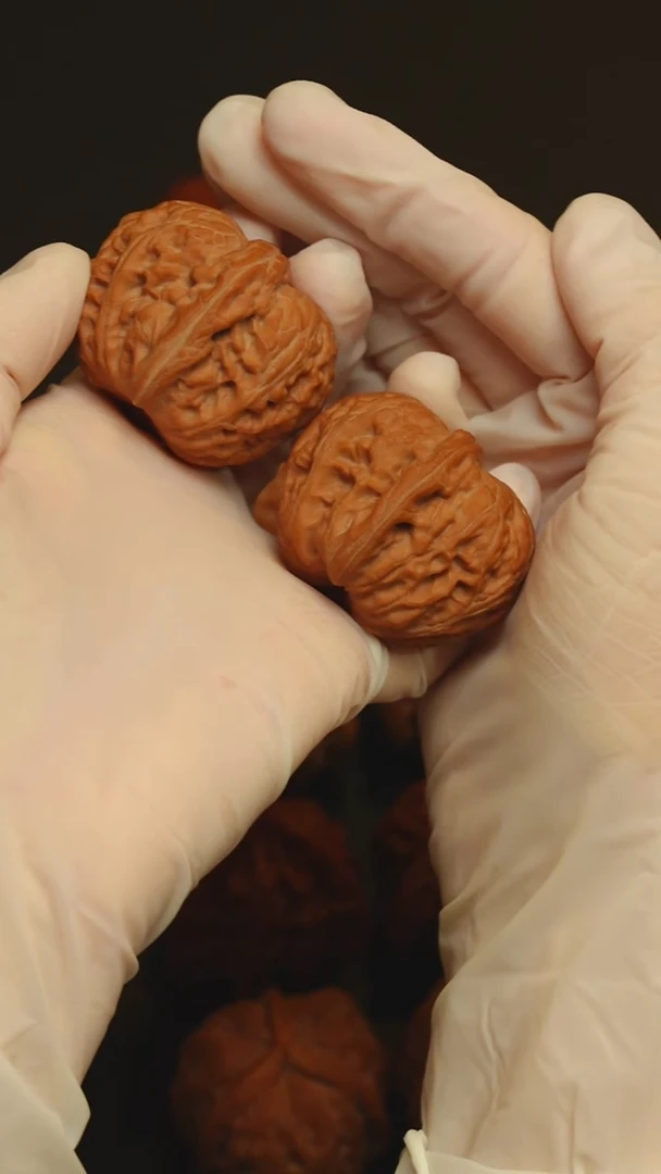 吊坠文玩核桃44.5 平谷元宝全品金锭型