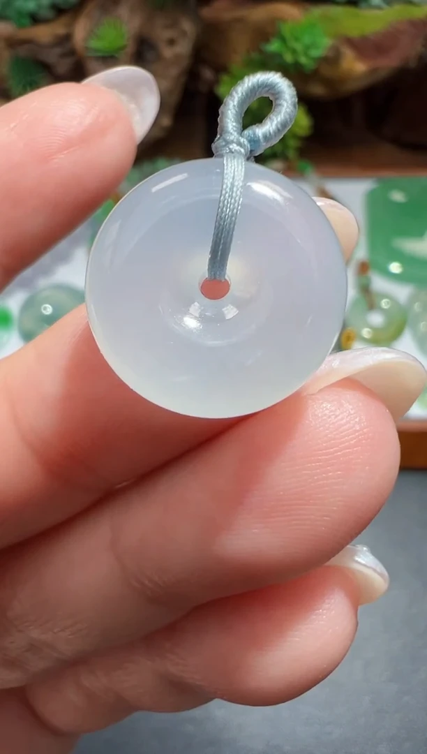 未镶嵌定制翡翠16.2*5.6平安扣