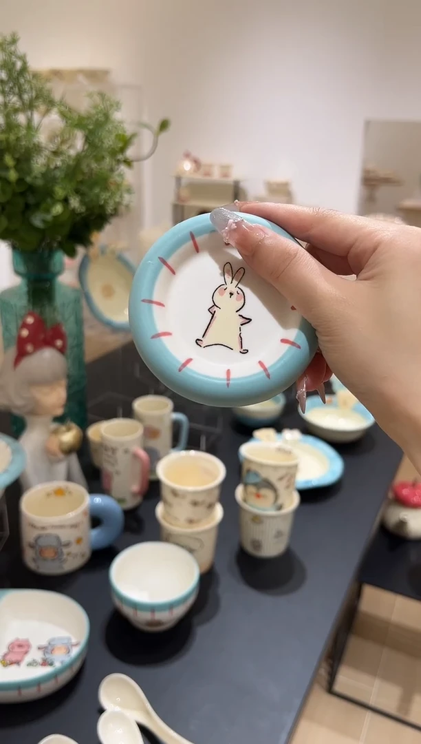 陶瓷小羊蘸料味碟可爱两个装