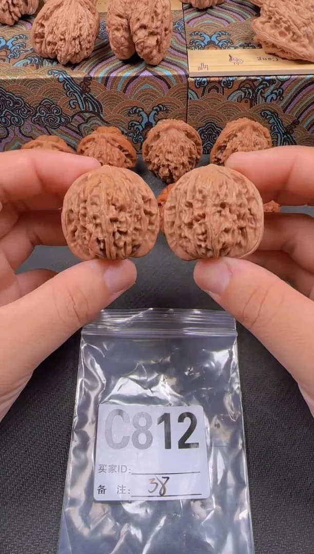 吊坠文玩核桃38秦皇楼812