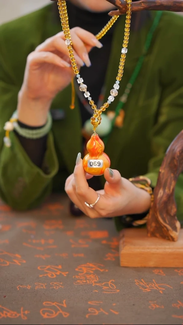 69非遗漆手艺工天然葫芦文玩福禄