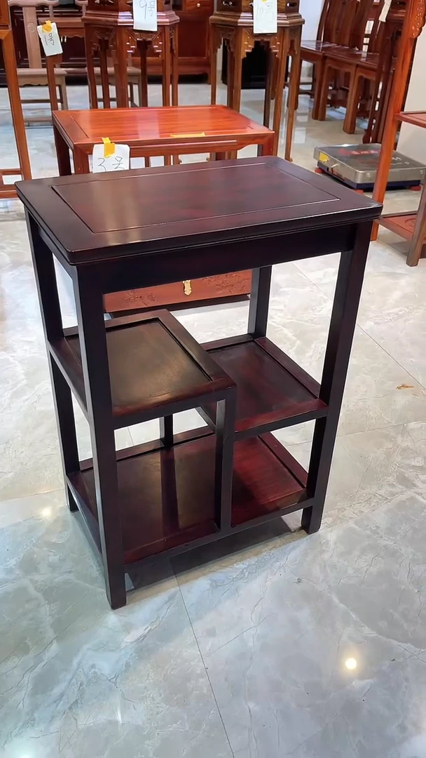 黑酸枝木类成套家具微*置物架45*30*65
