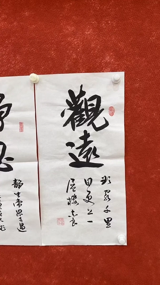 国画9.5-馆藏-袁志良-观远-不带国检证书