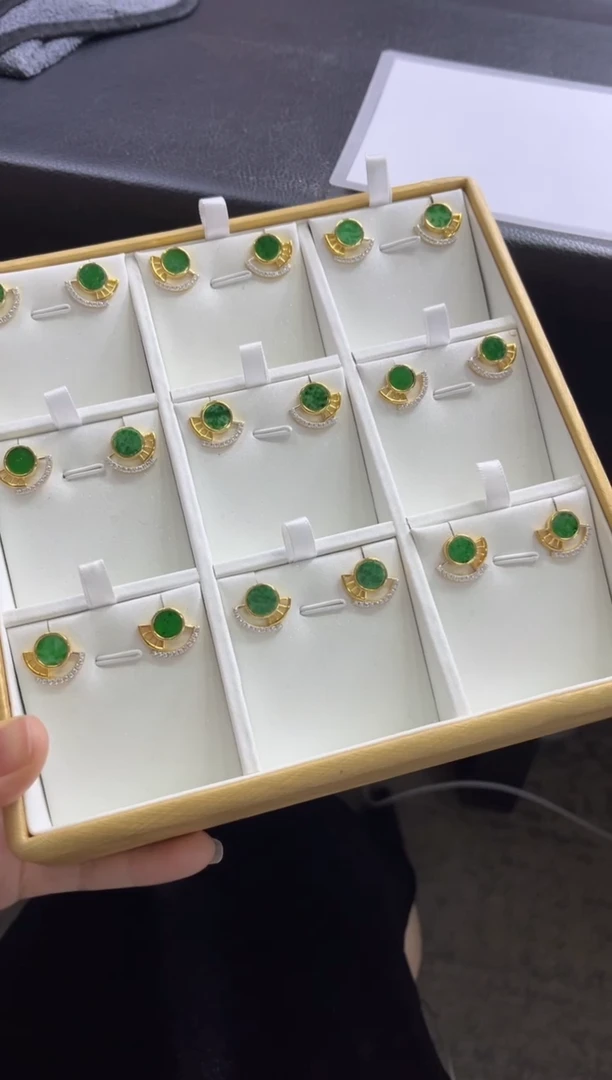 【闪购商品】翡翠耳饰银S925镶嵌Z117多样性发一件