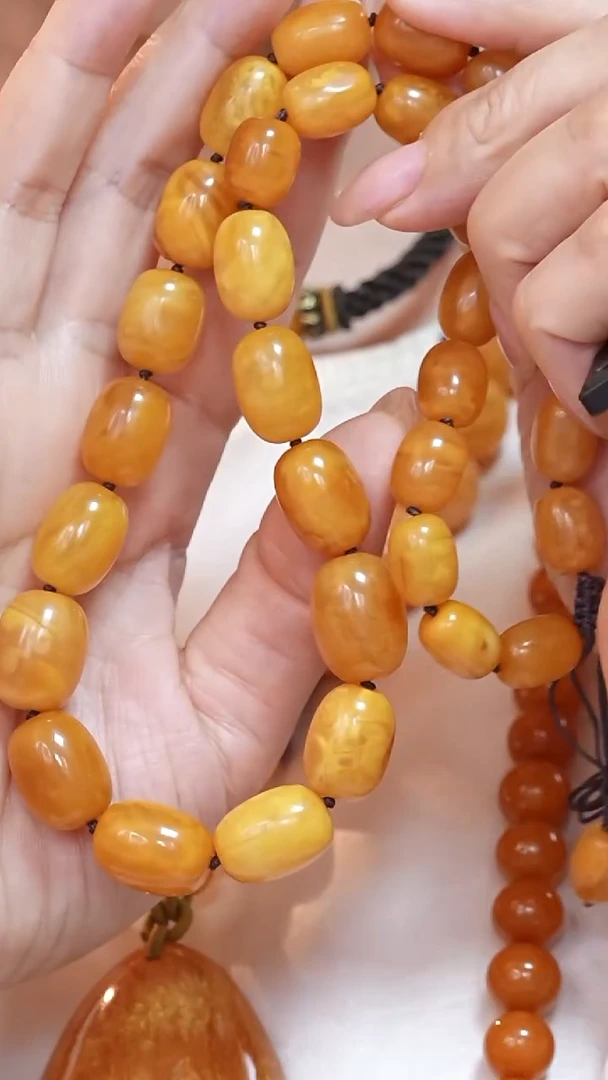 蜜蜡颈饰未镶嵌2527天然蜜蜡珠宝奇石云端妖孽全部保真