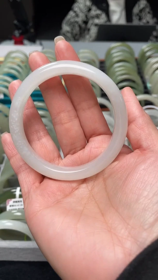 未镶嵌手镯和田玉和田玉青海料手镯59.4mm