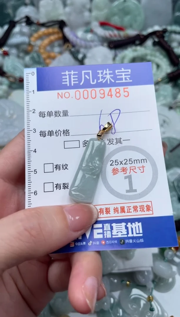 翡翠未镶嵌颈饰00..9485