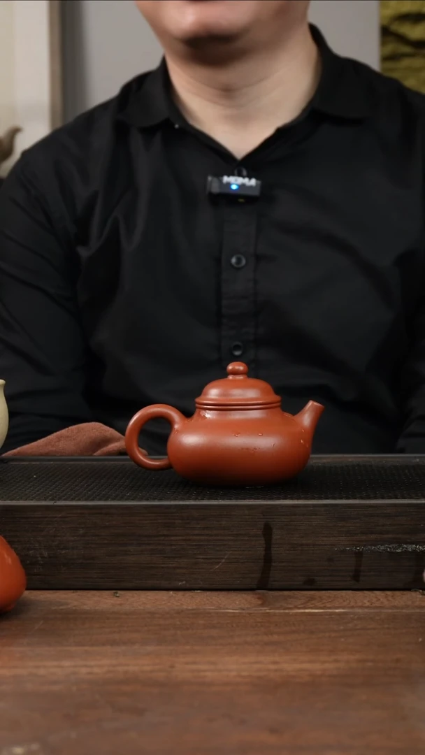 茶杯紫砂咖**姜全手朱泥容天    160CC