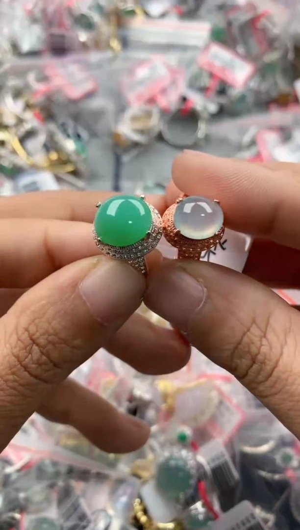 未镶嵌戒指翡翠555            8