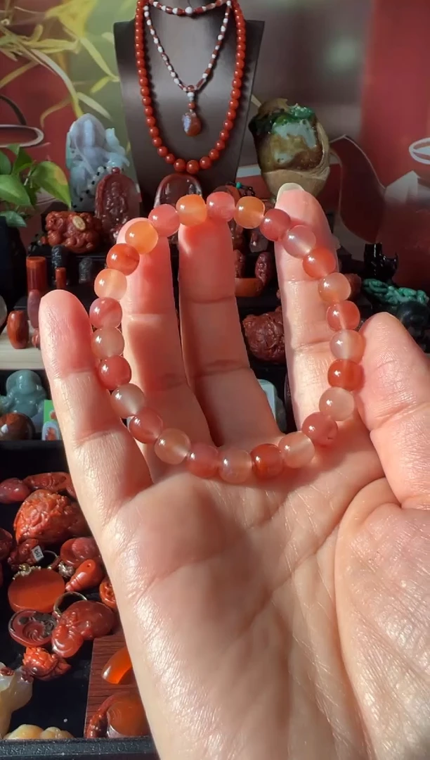 未镶嵌手链南红玛瑙多宝手串