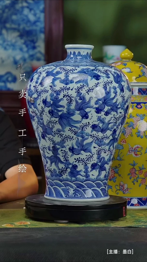 瓷片那*海景德镇手工手绘陶瓷