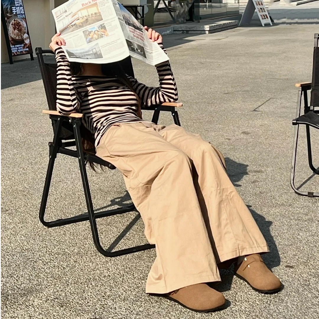 勃肯包头百搭爆款勃肯鞋女2025秋季新款外穿厚底鞋懒人一脚蹬单鞋