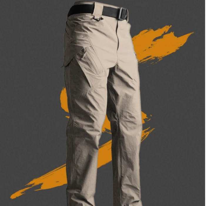 IX9战术长裤男超薄款透气速干裤户外工装裤直筒